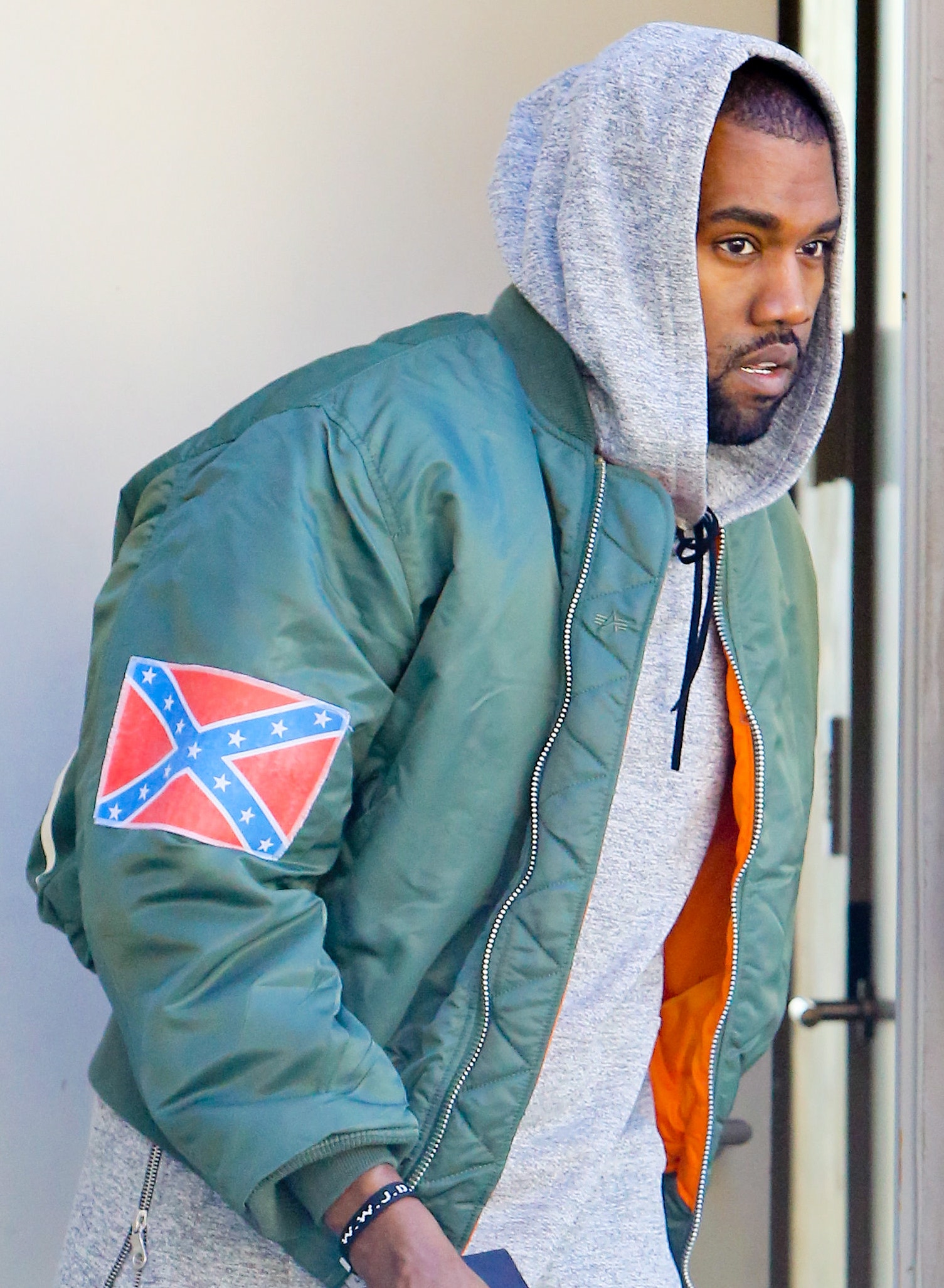 Kanye West once wore the Confederate flag. What does he think